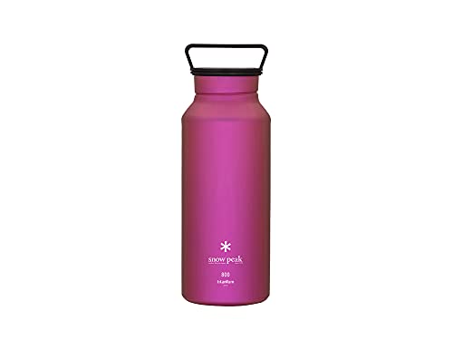 Snow Peak Titanium Aurora Bottle, Durable, Lightweight, Camping, Hiking, Backpacking Water Bottle, Pink, 800ml by Snow Peak - Used condition - US$89.40