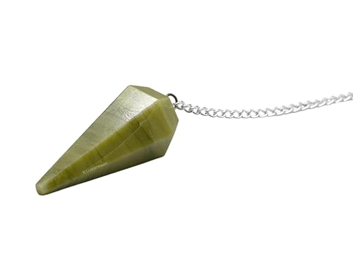 Image of Serpentine Pendulum Dowsing Tool - Natural Crystal Pendulum for Spiritual Guidance - Premium Dowser Pendulum for Accurate Divination and Energy Healing - Perfect for Energy Healing and Chakra Balancing - Handcrafted with Precision and Elegance