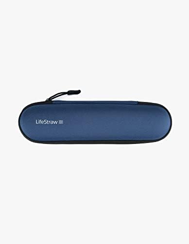 LifeStraw Water Filter Straw Carry Case for travel and storage, Mountain Blue