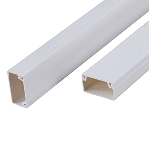 Canaleta para cables de piso autoadhesiva, 1 m, blanco miniatura 1