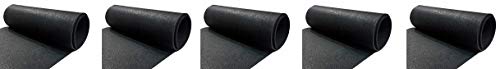 Portico Systems E62041020 Elements Rubber Roll, 4'x10', Epdm-Rubber, 0.25" Thickness, Black (5-(Pack))