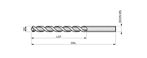 Dormer A900 HSS-E High Speed Cobalt PFX Jobber Drill Bit with 130 Degree Point, Diameter 3.2 mm, Single Pack - Image 3