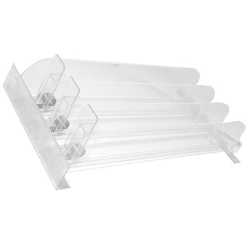 SILENRADAWN Distributeur Automatique Coulissant 3 Pièces pour Boissons et Snacks, Poussoir Plastique pour Supermarchés et Casiers à Biberons