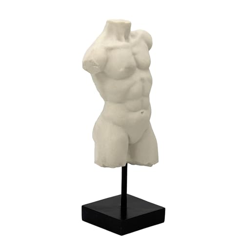 Estatua de cuerpo masculina 13.5" acabado mármol miniatura 5