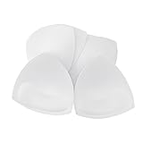 wmugthome 3 paia cucire reggiseno pad inserto con a/b/c/d/e cup taglia per donne reggiseno sportivo yoga reggiseno bikini top, bianco-triangolo massaggio, a