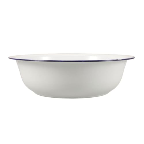 Bassine en émail polyvalente de 34 cm pour le nettoyage de la maison et les pieds