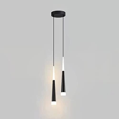 Lustres à tubes longs LED suspendus 3000K pour éclairage de cuisine et bar moderne