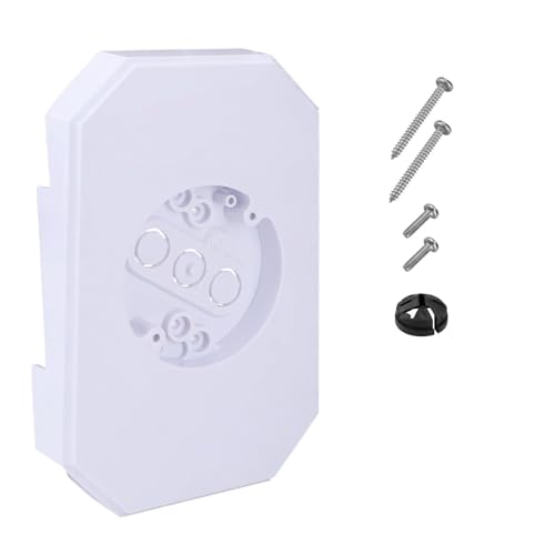 Kit de montage de revêtement extérieur étanche plaque pour lampes verticales et boîte électrique