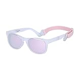 COCOSAND Baby Sunglasses with Strap UV400 Protection Flexible Frame For Girls Boys Age 0-24months