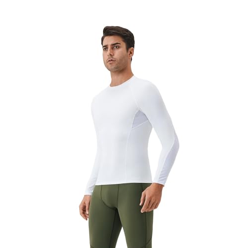 Valcatch Men's Long Sleeve UPF 50+ Baselayer Skin Performance Compression Rash Guard Shirt Workout Muscle Tee Athletic Tops2