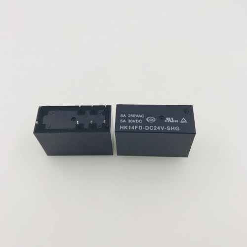 Relais HK14FD-DC24V-SHG 8PIN haute durabilité pour armoires industrielles 5A 10 pièces