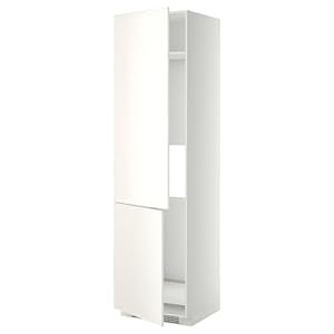 Ikea METOD high cab f fridge/freezer w 2 doors, 60x60x220 cm, white/Veddinge white