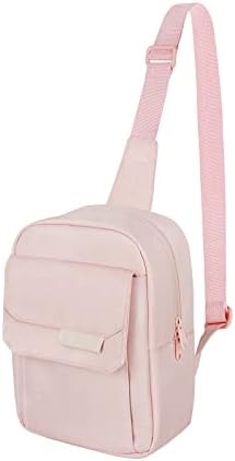 TULLIO Camera Bag Small for Photographer Canvas Camera Sling Purse Bag for Women Waterproof Dslr Camera Case Pink Compatible with Canon Nikon Sony