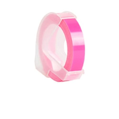 �݊���������܂�Motex E101/1610/12965/1880 �ɑΉ� | 6 �~�����[�g��/9 �~�����[�g��/12 �~�����[�g�����x���}�V���p 3D �G���{�X PVC ���x���e�[�v���t�B��(Flu.Pink,12mm)