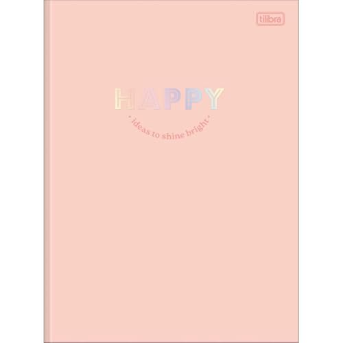 Caderno Happy Colors Universitário Brochura TILIBRA - 48 Folhas (Laranja)