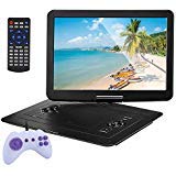 Product Deal YOOHOO 17.9'' Large Portable DVD/CD Player with 15.6'' 270°Swivel High Definition LCD Screen,6 Hours Rechargeable Battery,Support CD/DVD/SD Card/USB