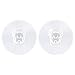 Lurrose 2Pcs Stampi per Nail Art in Silicone 3D Bambola Del Fumetto Fai da Te Stampo Acrilico Decorativo per Unghie per Nail Art Fai da Te Decorazione Della Ragazza Della Signora (Bianco)