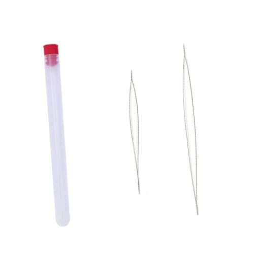 AUTSUPPL Metal Beading Needles 5/11.5mm 7.6mm Size Threaders Set for Jewelry Making Beading Kits