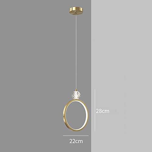 Iluminación sin deslumbramientos: lámpara colgante de anillo ultrafino LED 18W con tres tonos 5