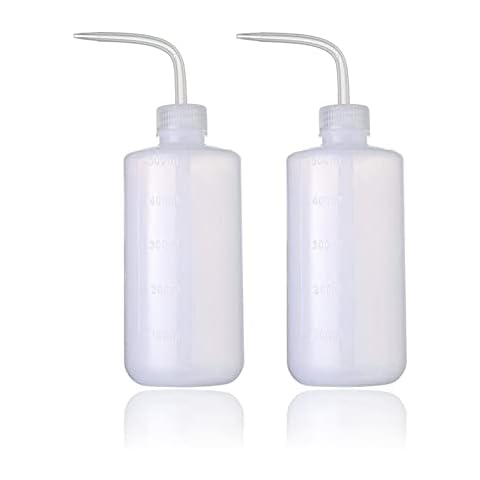 Sotica 2PCS Tattoo Bottles - 500ml Tattoo Wash Bottle Tattoo Spray Bottles Squirt Bottle Tattoo Squeeze Bottles For Tattooing with Measure(16oz) for Medical Lab Succulent Watering Cover