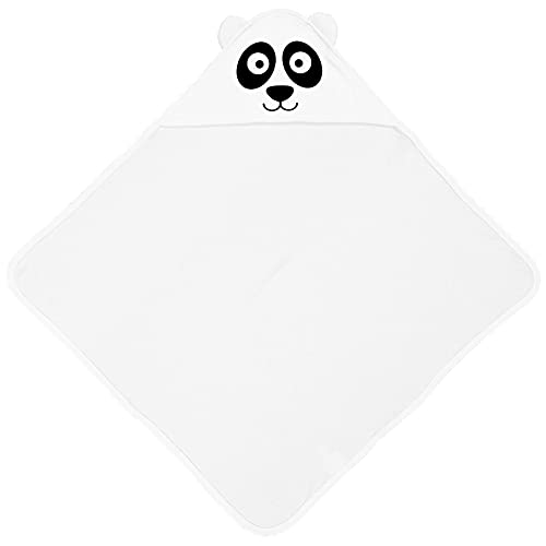 Image of Aiden's Corner Cute Adorable Baby Animal Panda Bear Hooded Bath Towels with Ears (White)