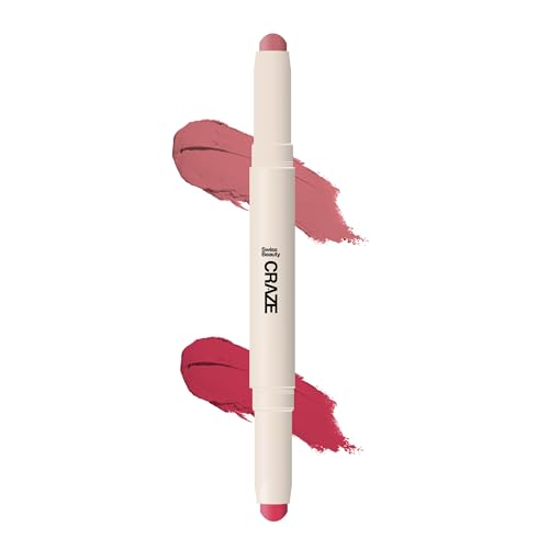 Swiss Beauty Craze Duo Non transferable Lipstick | 2-in-1 Long lasting Lip Colours with Satin Matte Finish | Shade- Terrafic Pink, 2g