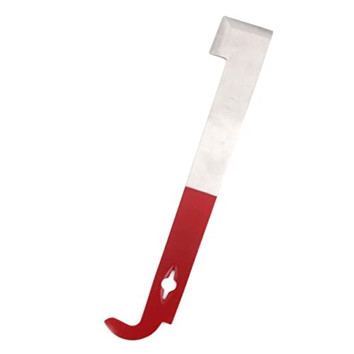 SEWOART Beekeeping Tool with a Hanging Hole J Hook Pry Trim Bar Beekeeping Beehive Tool Stainless Steel Equipment