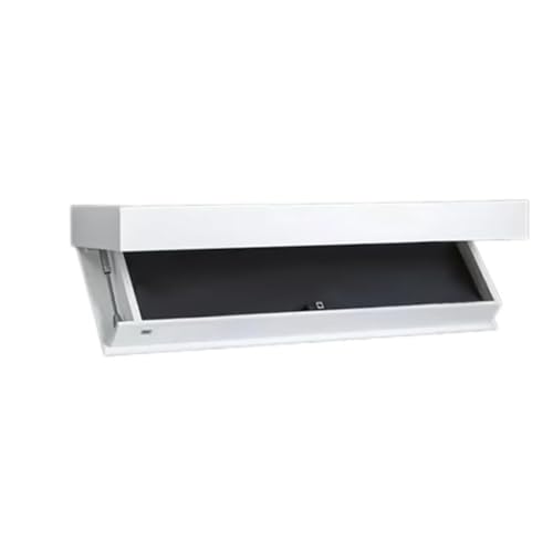 Genérico Compartimentos Secretos Estantería con Compartimento Secreto, estantería Flotante Oculta, estanterías flotantes cajón, for salón u Oficina(White)