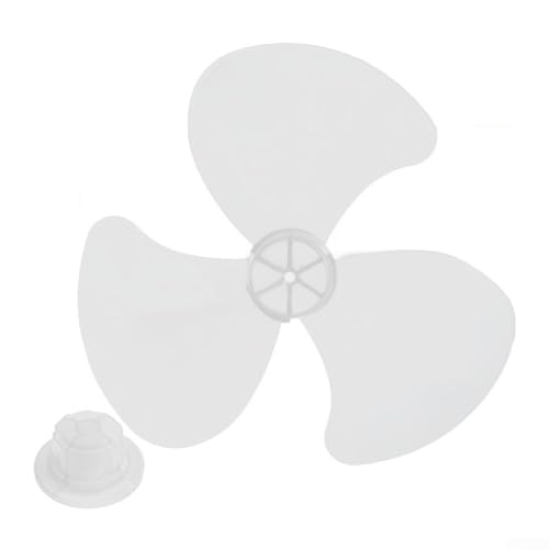 Mantenimiento simplificado 16 pulgadas plástico ventilador aspas con diseño fácil de usar (blanco)