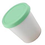 Generisch Eisaufbewahrung für Gefrierschrank | Selbstgemachte Eiswanne für die Aufbewahrung im Gefrierschrank,Wiederverwendbare Eisbecher für hausgemachte gefrorene Desserts, je 0,9 Quart