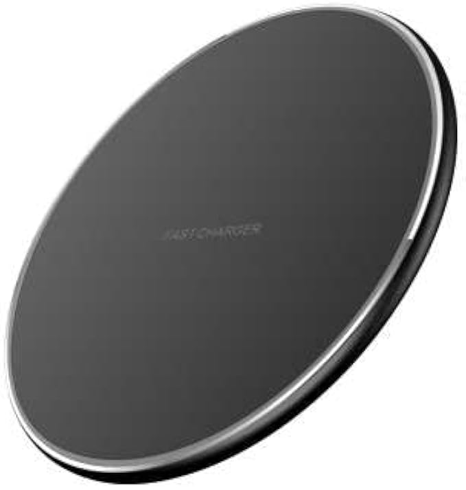 Wireless Charging Pad, 10W Max Fast Charging, Compatible with iPhone 14/13 Series, Samsung S22, AirPods, Samsung Buds, Google Buds, and More (Wall Charger Not Included)