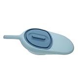 ERINGOGO Bettpfanne mit Deckel aus PP Auslaufsicher Liegegeeignet für Ältere Frauen und Bettlägerige Erwachsene Himmelblau Multifunktionale Pflegebettpfanne