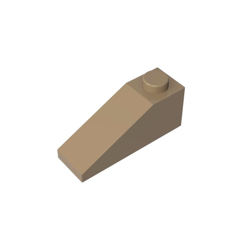 Gobricks GDS-586 Slope 33° 3 x 1 50PCS Compatible with Lego 4286 DIY Parts and MOC Components for Major Brick Brands Color?Dark Tan 138