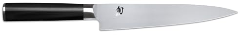 KAI Shun Classic japanisches Filiermesser flexibel 18 cm Klingenlänge - AUS-8A Stahl - Pakkaholzgriff - Made in Japan - Filetiermesser Filetmesser geschmiedet, Pakkaholz Schwarz