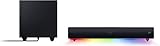 soundbar dolby digital plus Powered by Razer Chroma RGB Für noch mehr Anpassungsmöglichkeiten und Immersion. 18 Beleuchtungszonen, unzählige Muster, dynamische Lichteffekte während des Spiels — umfassende RGB-Anpassungsmöglichkeiten und noch mehr Immersion mit dem weltweit größten Beleuchtungssystem für Gaming-Geräte.