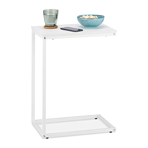 Dettagli: tavolino in acciaio e MDF - misure HLP: 60 x 30 x 45 cm ca. - max. 30 kg di carico