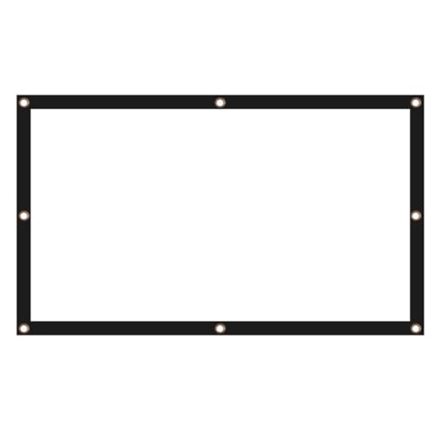 Pantalla proyector de 84 pulgadas 16:9 de poliéster portátil y plegable