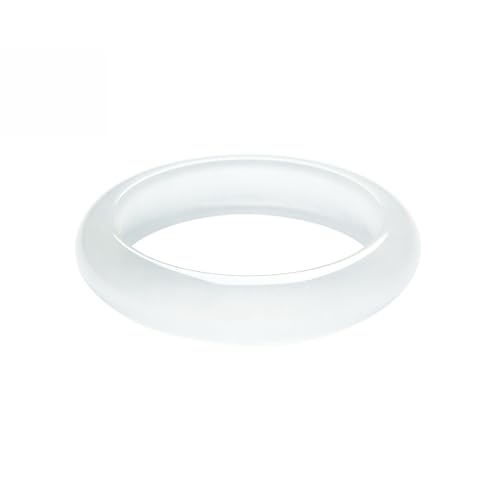 Bracelet Jade à Glace Blanc 60mm | Bijou Élégant Naturel pour Femme
