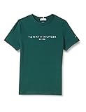  Tommy Hilfiger Essential tee S/S Camisetas S/C, Rural Green, 9 Month Unisex Niños