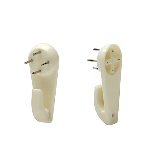 Image of Nails for Hanging Pictures,Picture Hooks Hardwall Hanger for Hardware, Fasteners & Hooks Wall Mount Non-Mark Hook Picture Photo Frame Hangers(30pcs,50*21mm)