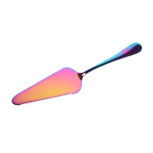 Zerodeko Paletta Per Torta in Acciaio Inossidabile Serrata Specchio Spatola Colorata Per Pizza Formaggio e Crema Utensile Ergonomico Da Cucina Facile Da Pulire