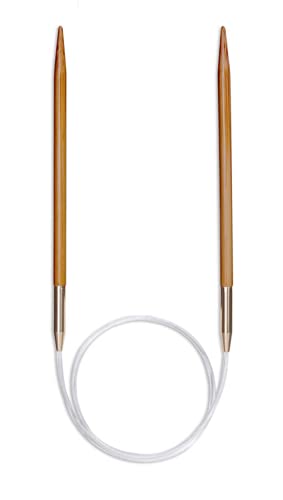 Seeknit Circular Knitting Needles, Bamboo, Beige, 140 cm x 12 mm, 140 cm x 12.00 mm