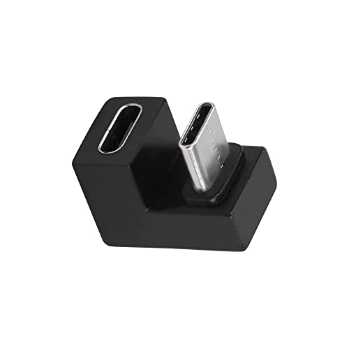 SHANFEILU USB C U-Shape Adapter 180 Degree USB 3.1 Type C Male to Female U-Shape Connector Adapter 4K60Hz 10Gbps for Laptop,Tablet,USB-C Phone