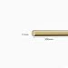 HAOTAISH Brass Rod Solid Metal Rod is Used in DIY Handicraft Machining Industry, Length 300mm,17mm*300mm