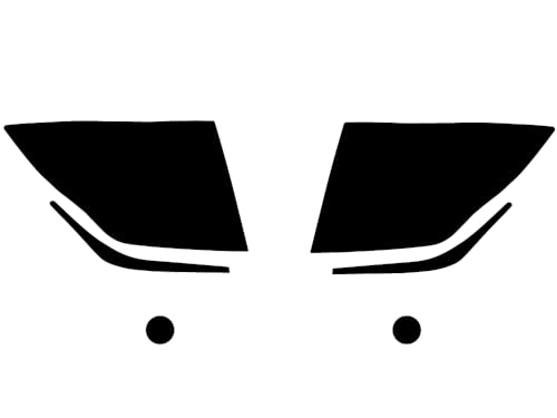 Rvinyl Headlight Tint Covers Compatible with Nissan Titan 2020-2024 - Smoke