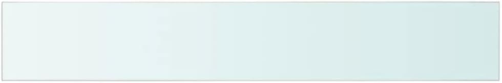 SKM Shelves 2 pcs Panel Glass Clear 31.5"x4.7"