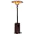 Outdoor Patio Heater Tall Standing Hammered Finish Garden Outdoor Heater Propane Standing LP 41,000BTU CSA Certified Gas Steel w/Accessories (MOCHA)