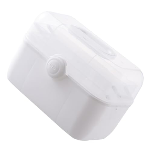 BESTYASH First Aid Kit Storage Container Pp Material Medicine Storage Large Capacity Household Medicine Box Portable Pill Box Safety Knob