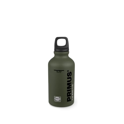 Capacità 0.3 litri Primus Fuel, Bottiglia per Carburante in Alluminio Ultraleggera Verde Militare, 350 ml