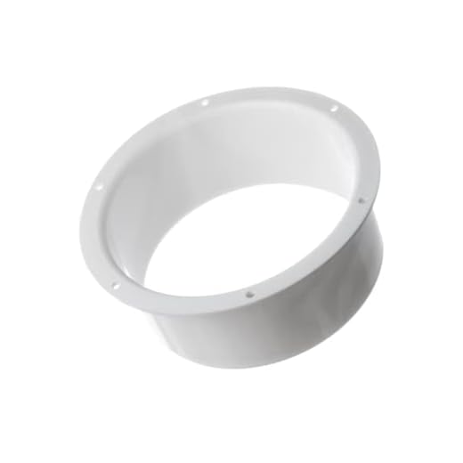 Conector de brida de pared de 150 mm de diámetro para tubo de ventilación – paso de pared brida conexión a pared